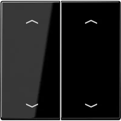JUNG bedieningselement 2-voudig met pijlsymbolen voor KNX taster F10 LS990 zwart glans (LS 102 P SW)