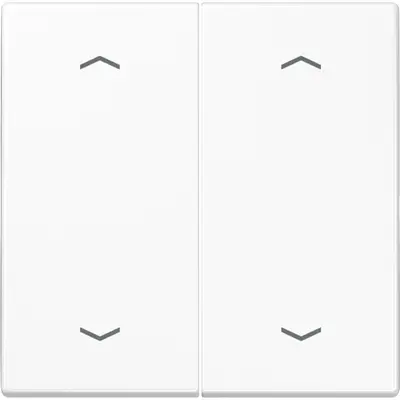 JUNG bedieningselement 2-voudig met pijlsymbolen voor KNX taster F10 LS990 alpine wit (LS 102 P WW)