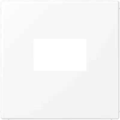 JUNG centraalplaat USB-lader met klikbevestiging LS990 sneeuwwit mat (LS 1969 USB WWM)