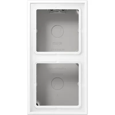 JUNG opbouwbak 2-voudig LS990 sneeuwwit mat (LS 582 A WWM)