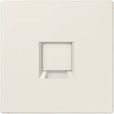 JUNG centraalplaat met draagring 1-voudig voor modulair jack LS990 creme (LS 1969-15 WE)