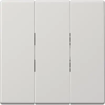 JUNG schakelwip drievoudig LS990 lichtgrijs (LS 993 BF LG)