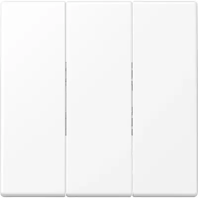 JUNG schakelwip drievoudig LS990 sneeuwwit mat (LS 993 BF WWM)