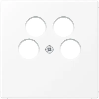 JUNG afdekking ls990 wt mat sat-tv (LS 990-4 SAT2 WWM)