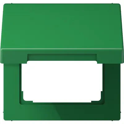 JUNG klapdeksel voor wandcontactdoos en centraaldelen van 50 x 50 mm LS990 groen (LS 990 BFKL GN)