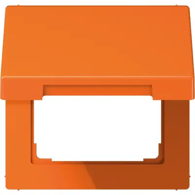 JUNG klapdeksel voor wandcontactdoos en centraaldelen van 50 x 50 mm LS990 oranje (LS 990 BFKL O)