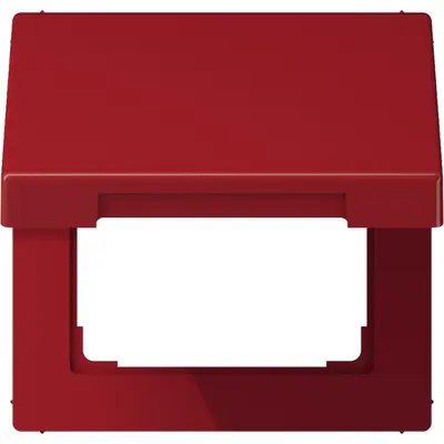 JUNG klapdeksel voor wandcontactdoos en centraaldelen van 50 x 50 mm LS990 rood (LS 990 BFKL RT)