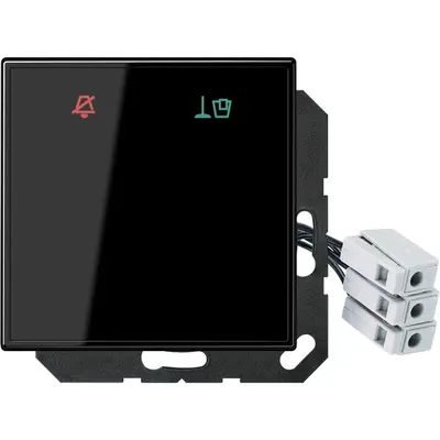 JUNG hotelschakelwip ls990 zw glas (LS CU KO6 M 24 SW)