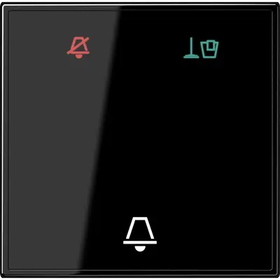 JUNG hotelschakelwip ls990 zw glas (LS CU KO6 M SW)