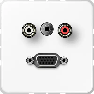 JUNG afdek cd500 alp wt audio/jac (MA CD 1072 WW)