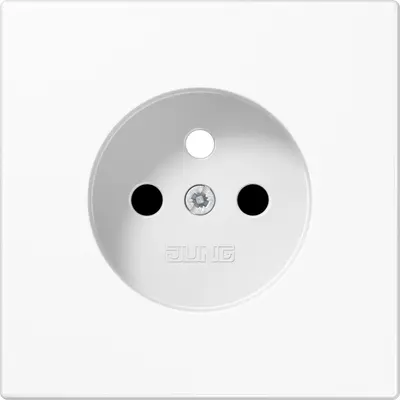 JUNG centraalplaat voor wandcontactdoos met penaarde LS990 alpine wit (LS 1521 FKI WW PL-1)