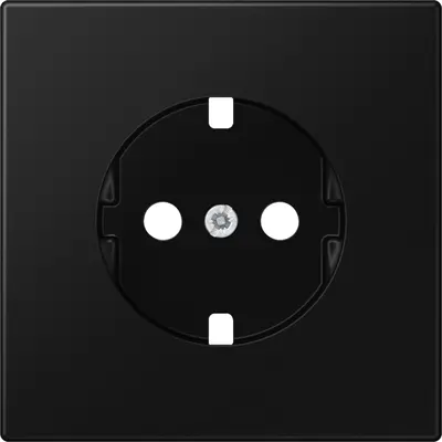 JUNG centraalplaat voor wandcontactdoos met randaarde LS990 grafietzwart mat (LS 1520 PL SWM)