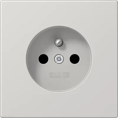 JUNG wandcontactdoos penaarde Safety+ LS990 lichtgrijs (LS 1520 FKI LG)
