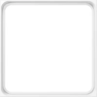JUNG verloopplaat LS-range voor montage afdekkingen CD range sneeuwwit mat (LS 981 Z WWM)