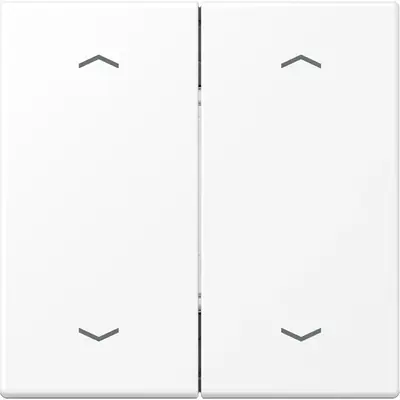 JUNG EnOcean draadloze wandzender 4-kanaals met pijlsymbolen LS990 sneeuwwit mat (ENO LS 995 MP WWM)