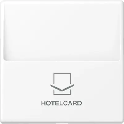 JUNG hotelkaartschakelaar A-range sneeuwwit mat (A 590 CARD WWM)