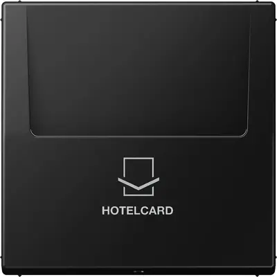 JUNG hotelkaartschakelaar LS990 grafietzwart mat (LS 590 CARD SWM)