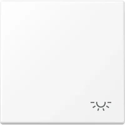 JUNG schakelwip met lichtsymbool LS990 sneeuwwit mat (LS 990 L WWM)