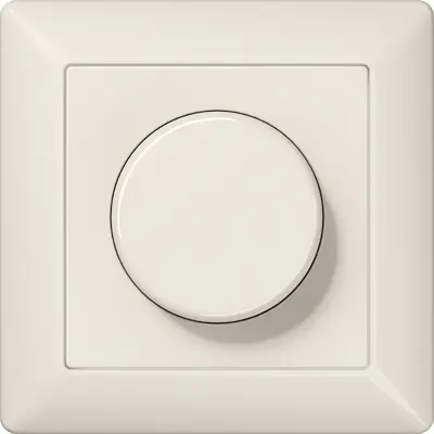 JUNG LED draaidimmer compleet voor enkele montage 3 - 40 Watt AS500 creme (AS 5544.03 V)