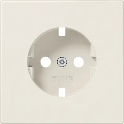JUNG centraalplaat voor wandcontactdoos met randaarde LS990 creme (LS 1520 PL)