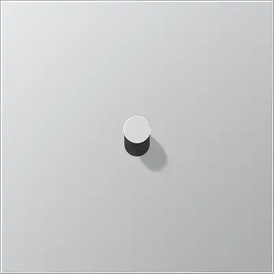 JUNG schakelwip kegel LS1912 aluminium (AL 12-0 K 0)