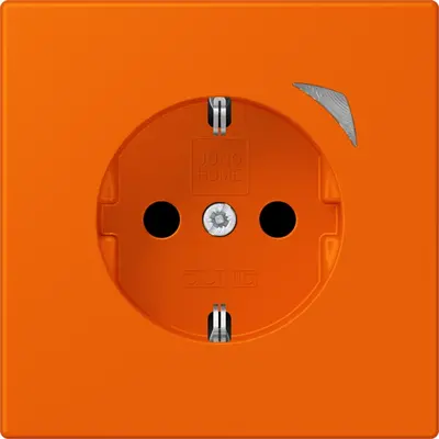JUNG HOME wandcontactdoos randaarde Energy Les Couleurs orange 224 (BT LC 1521 SE 224)