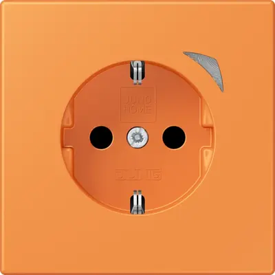 JUNG HOME wandcontactdoos randaarde Les Couleurs orange clair 225 (BT LC 1521 S 225)