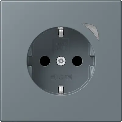 JUNG HOME wandcontactdoos randaarde Les Couleurs gris 59 251 (BT LC 1521 S 251)