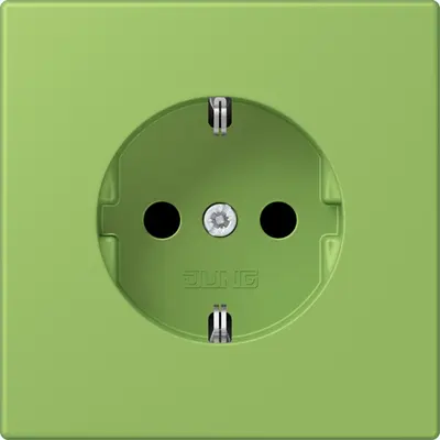 JUNG wandcontactdoos randaarde Les Couleurs vert 31 220 (LC 1520 220)