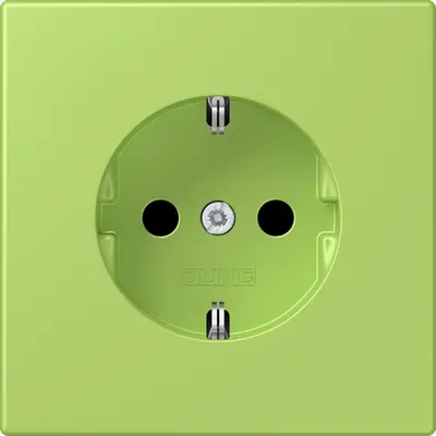 JUNG wandcontactdoos randaarde Les Couleurs vert clair 221 (LC 1520 221)