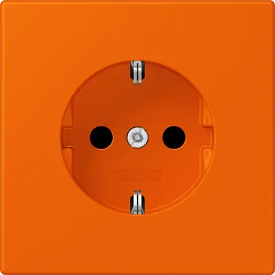 JUNG wandcontactdoos randaarde Les Couleurs orange 224 (LC 1520 224)