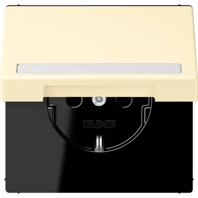 JUNG wandcontactdoos randaarde Safety+ klapdeksel Les Couleurs blanc 201 (LC 1520 BFNAKL 201)
