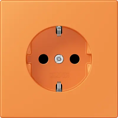 JUNG wandcontactdoos randaarde Safety+ Les Couleurs orange clair 225 (LC 1520 KI 225)