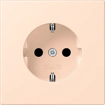 JUNG wandcontactdoos randaarde Safety+ Les Couleurs rose pale 228 (LC 1520 KI 228)