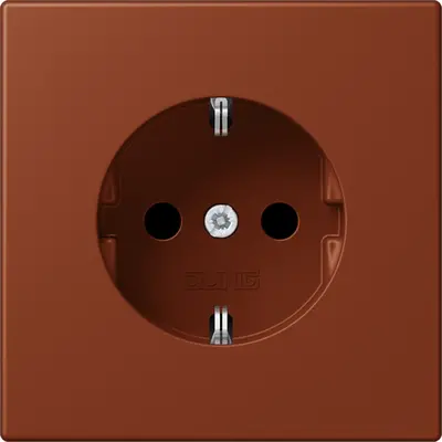 JUNG wandcontactdoos randaarde Safety+ Les Couleurs terre sienne brulee 59 247 (LC 1520 KI 247)