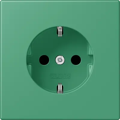 JUNG wandcontactdoos randaarde Les Couleurs vert 59 250 (LC 1520 N 250)