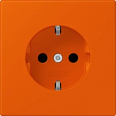 JUNG wandcontactdoos randaarde Les Couleurs orange vif 260 (LC 1520 N 260)