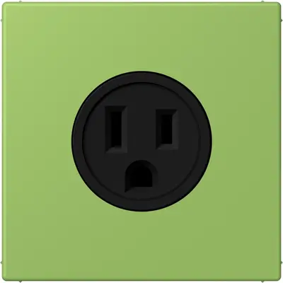 JUNG wandcontactdoos US NEMA systeem Les Couleurs vert 31 220 (LC 521-15 220)