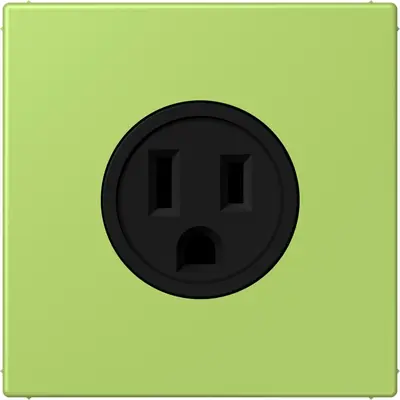JUNG wandcontactdoos US NEMA systeem Les Couleurs vert clair 221 (LC 521-15 221)