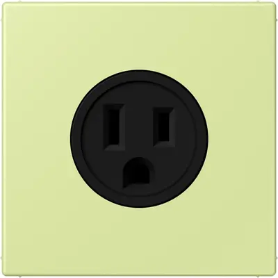 JUNG wandcontactdoos US NEMA systeem Les Couleurs vert jaune clair 222 (LC 521-15 222)