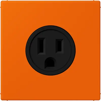 JUNG wandcontactdoos US NEMA systeem Les Couleurs orange 224 (LC 521-15 224)