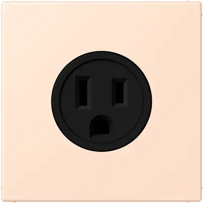 JUNG wandcontactdoos US NEMA systeem Les Couleurs rose pale 228 (LC 521-15 228)