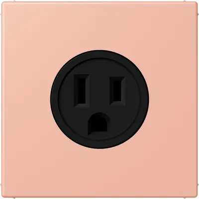 JUNG wandcontactdoos US NEMA systeem Les Couleurs rose clair 231 (LC 521-15 231)