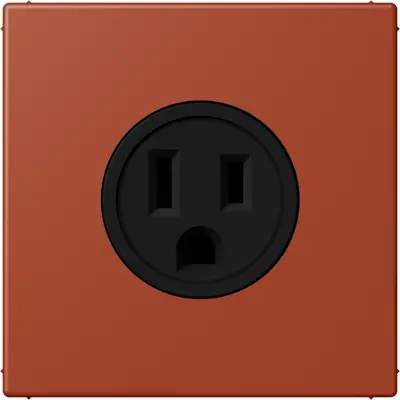 JUNG wandcontactdoos US NEMA systeem Les Couleurs l'ocre rouge 232 (LC 521-15 232)