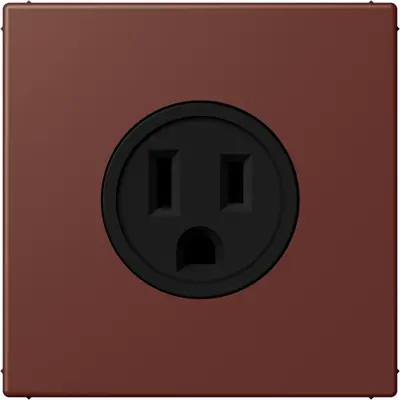 JUNG wandcontactdoos US NEMA systeem Les Couleurs terre sienne brulee 31 235 (LC 521-15 235)
