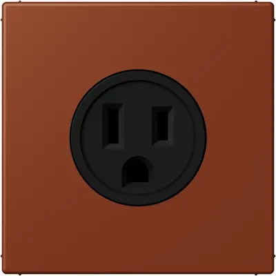 JUNG wandcontactdoos US NEMA systeem Les Couleurs terre sienne brulee 59 247 (LC 521-15 247)