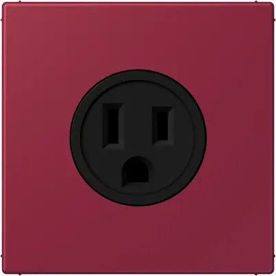 JUNG wandcontactdoos US NEMA systeem Les Couleurs le rubis 255 (LC 521-15 255)