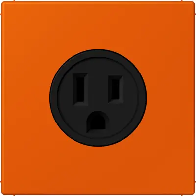 JUNG wandcontactdoos US NEMA systeem Les Couleurs orange vif 260 (LC 521-15 260)