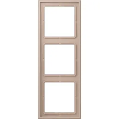 JUNG afdekraam 3-voudig Les Couleurs ombre brulee clair 240 (LC 983 240)