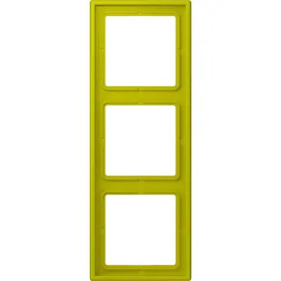 JUNG afdekraam 3-voudig Les Couleurs vert olive vif 249 (LC 983 249)
